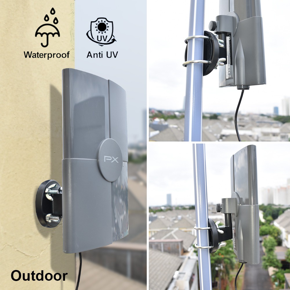 ANTENNA ANTENA TV DIGITAL INDOOR OUTDOOR DALAM LUAR PX DA-5120