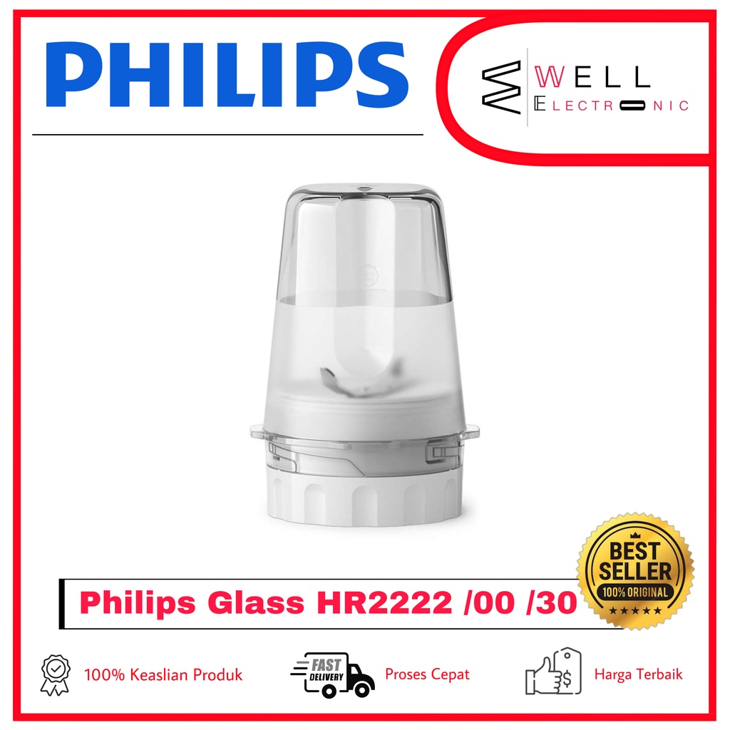 PHILIPS BLENDER KACA/GLASS JAR 2L HR2222/00 HR2222/30  HR 2222