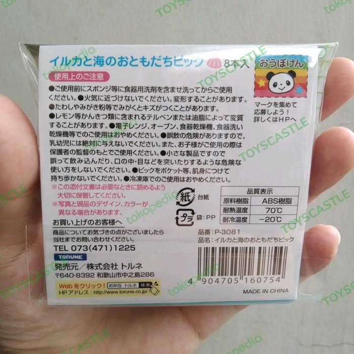 Food pick tusukan bento bekal anak sekolah 8 pc dolphin pick