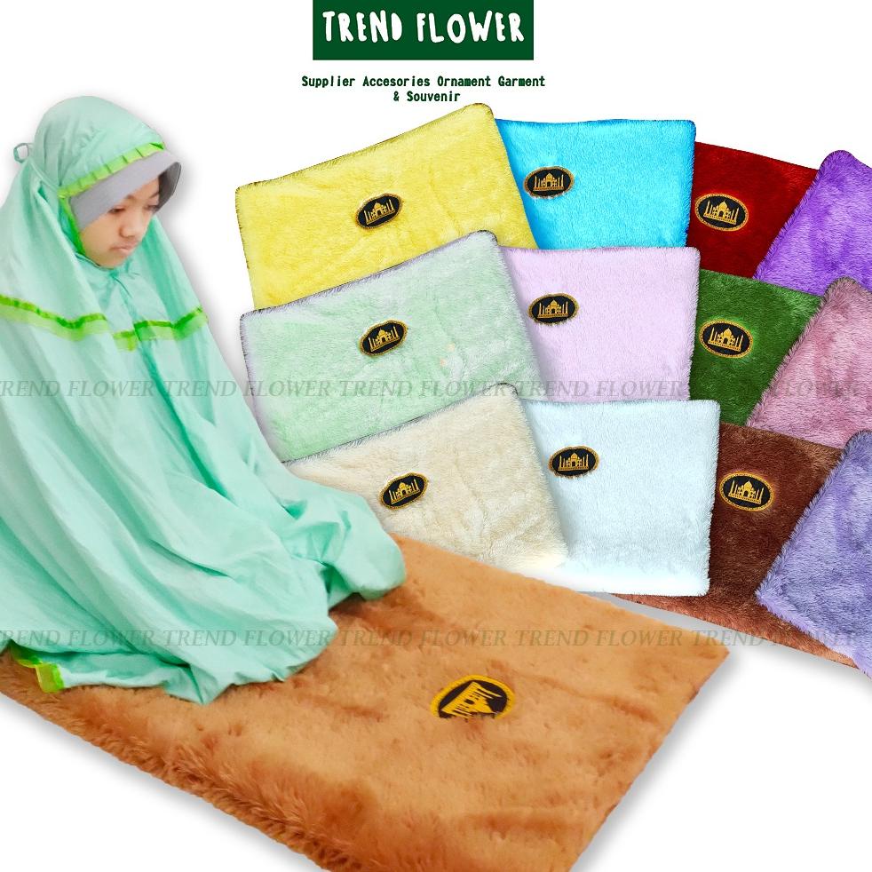 RECOMENDED SAJADAH ANAK KARPET BULU RASFUR PREMIUM 55 X100 CM TEBAL HALUS RASFUR AMBAL SHALAT