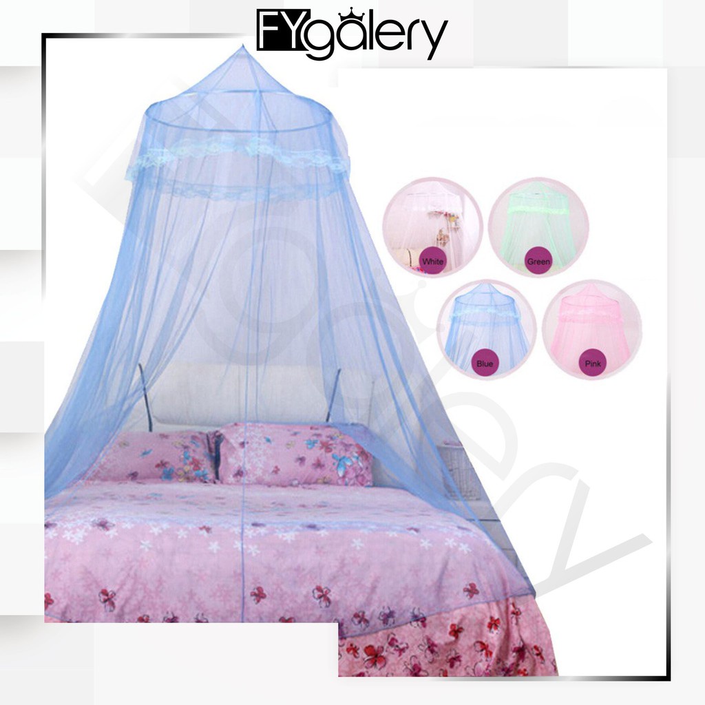FYGALERY HL0050 Kelambu Tidur Bulat Anti Nyamuk Gantung Transparan Murah