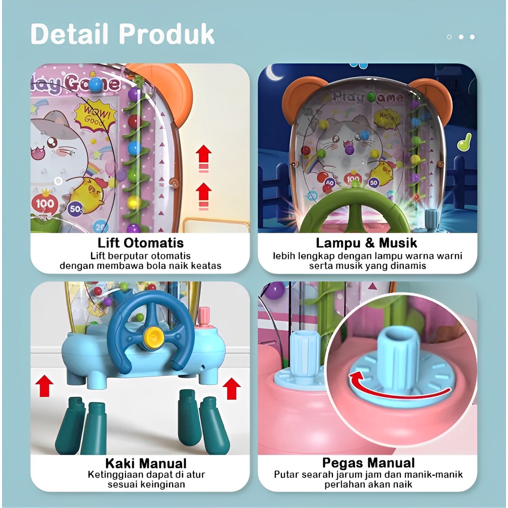 Game Console Premium Lampu &amp; Musik | Mainan Anak 3-4-5 Tahun Laki Laki Perempuan Terbaru 2023