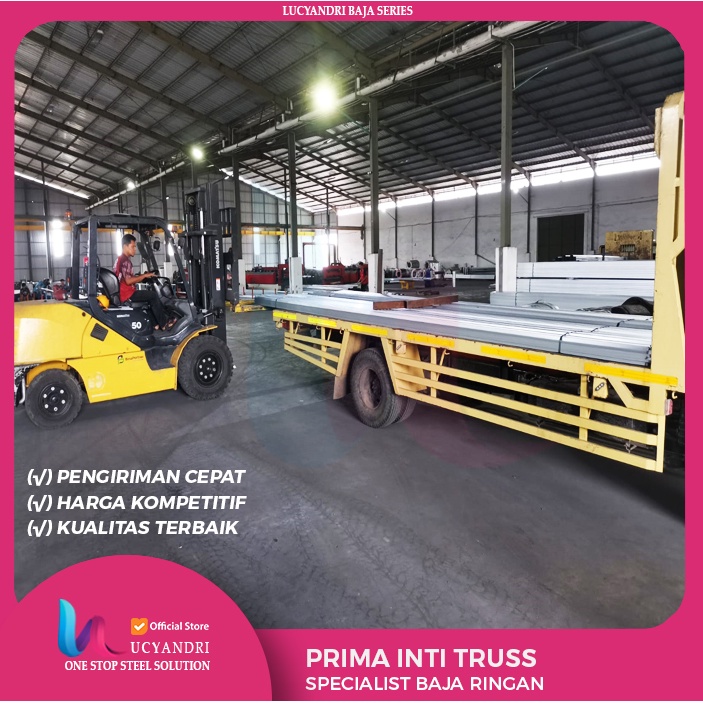 Reng Baja Ringan Prima Inti Truss 0.45 MM x 6 M Ready Stock Baja Reng45