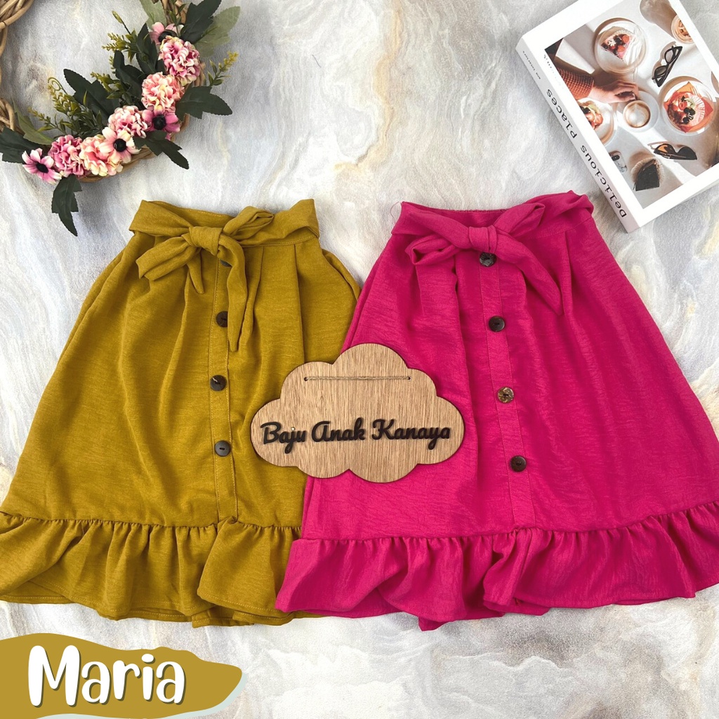 3-6TH MARIA SKIRT ANAK ROK 7/8  ROK ANAK PEREMPUAN