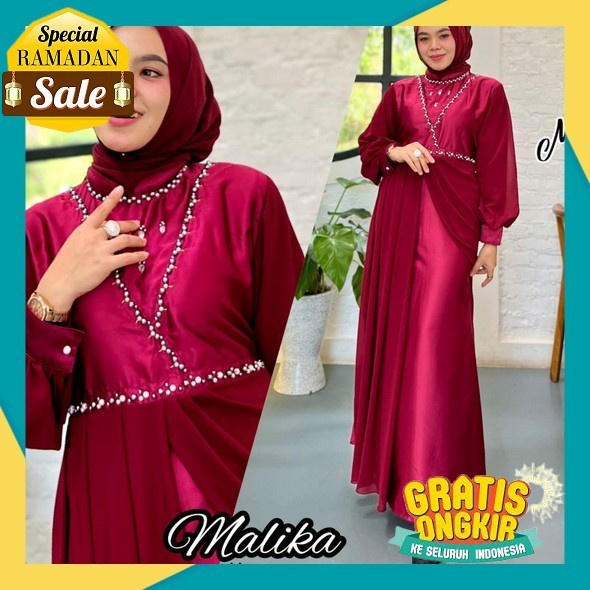 Stelya Dress / Gamis Harian / Lebaran Hijau Olive Army Tua Jumbo Simpel Busui Kekinian Premium S M L