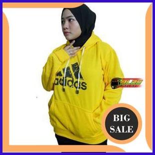 suku cadang PROMO MURAH SWEATER HOODIE JUMPER ADIDAS BARU KUNING JAKET FLEECE CEWEK TERBARU 140ZZ3