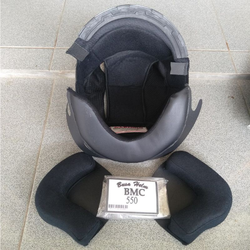 Busa helm BMC 550 PNP HIU BMC Touring bmc sun city || Busa helm full BMC Half face pet hitam || BMC