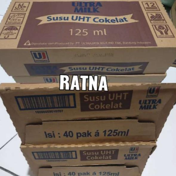 

◘ SUSU ULTRA MILK UHT COKELAT MINI 125ml 1 Dus isi 40 pcs ☃