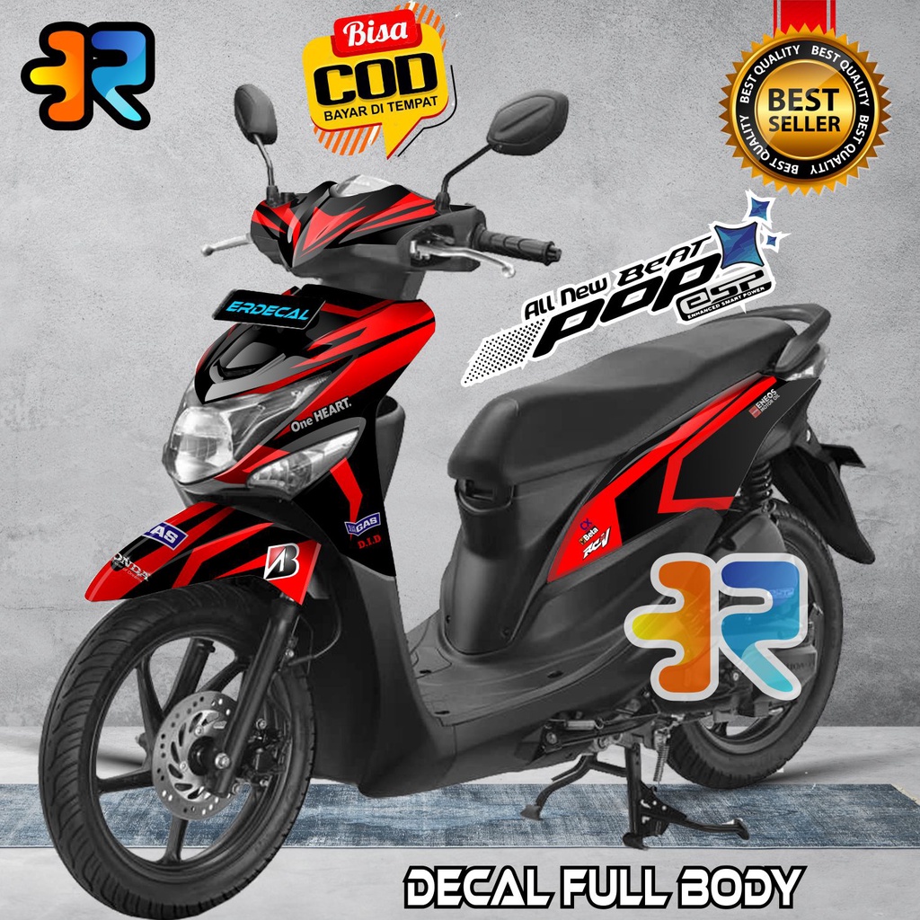 Decal Beat Pop Stiker Full Body Variasi Desain Racing