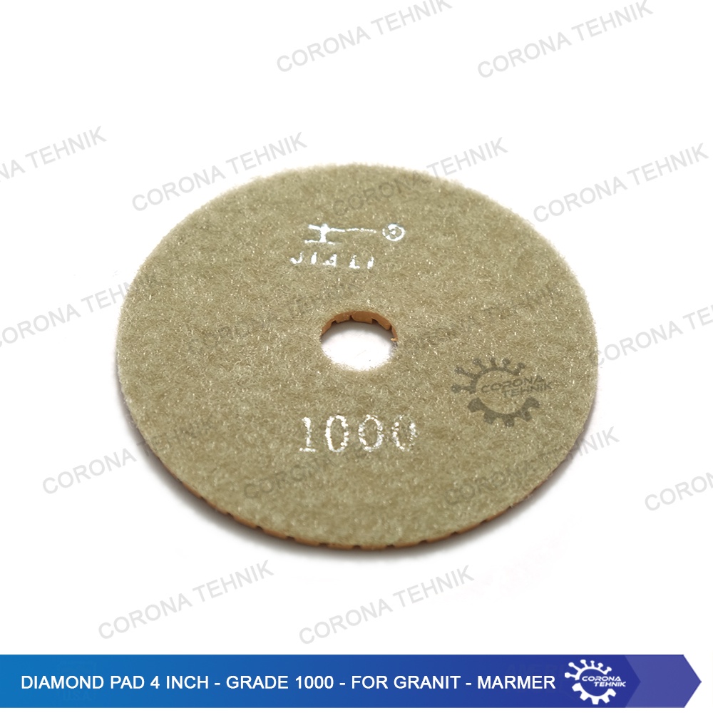 Grade 1000 - For Granit - Marmer - Diamond Pad 4 Inch