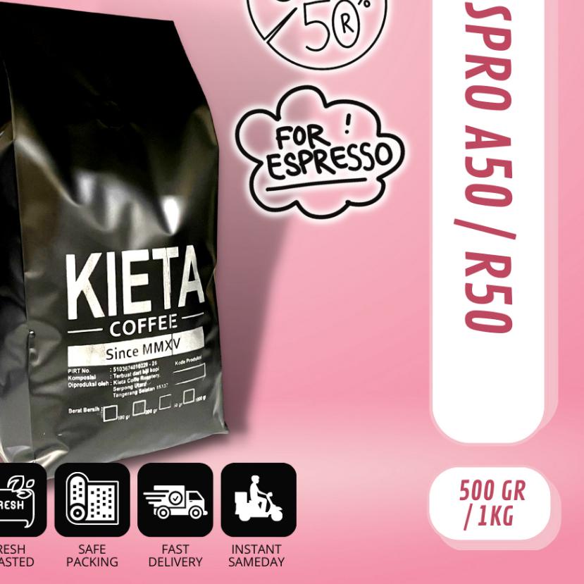 

❀ Biji Kopi 1kg Espresso Blend 50 arabika / 50 robusta ✪