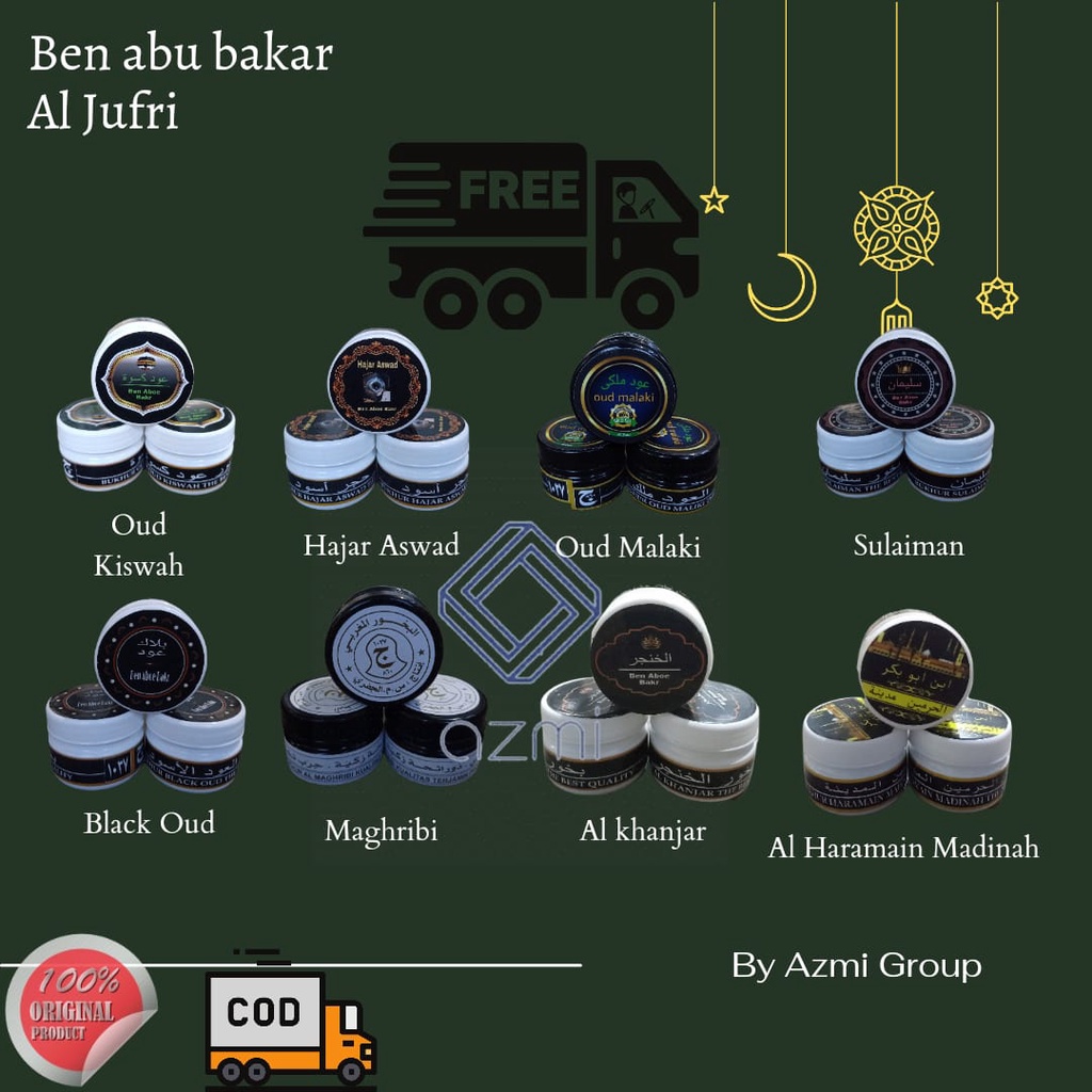 Promo Buhur Ben Aboe Bakr Black oud Di jamin berkualitas