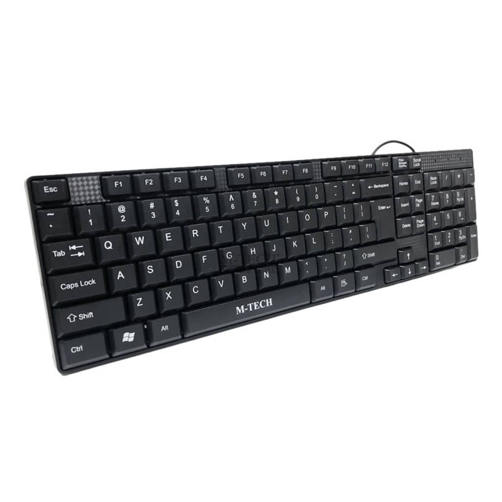 PP Keyboard Wired Full Size Mouse Komputer Laptop Office Kantor Kerja Kuliah Standard Tipis Ringan