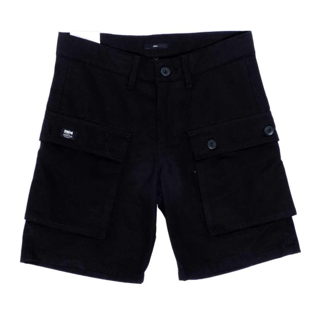 Realizm87 Celana Pendek PN-SP BLACK ARMY STREET Short Pants Cargo Black