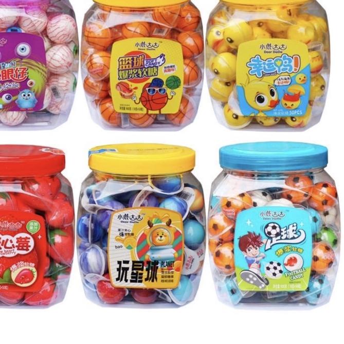 

™ 1 TOPLES isi 50 bijiPERMEN HALAL Planet Gummy Jelly / Planet Gummy Permen 1 biji Permen Jelly Viral ini ✈