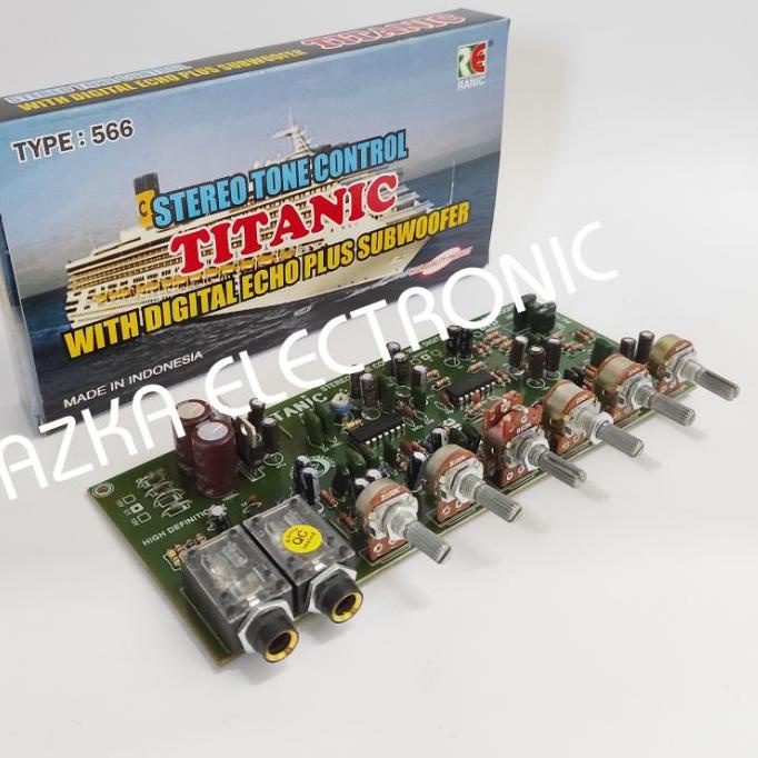 ➪ Kit Tone Control Stereo Mic Echo Plus Subwoofer ✪