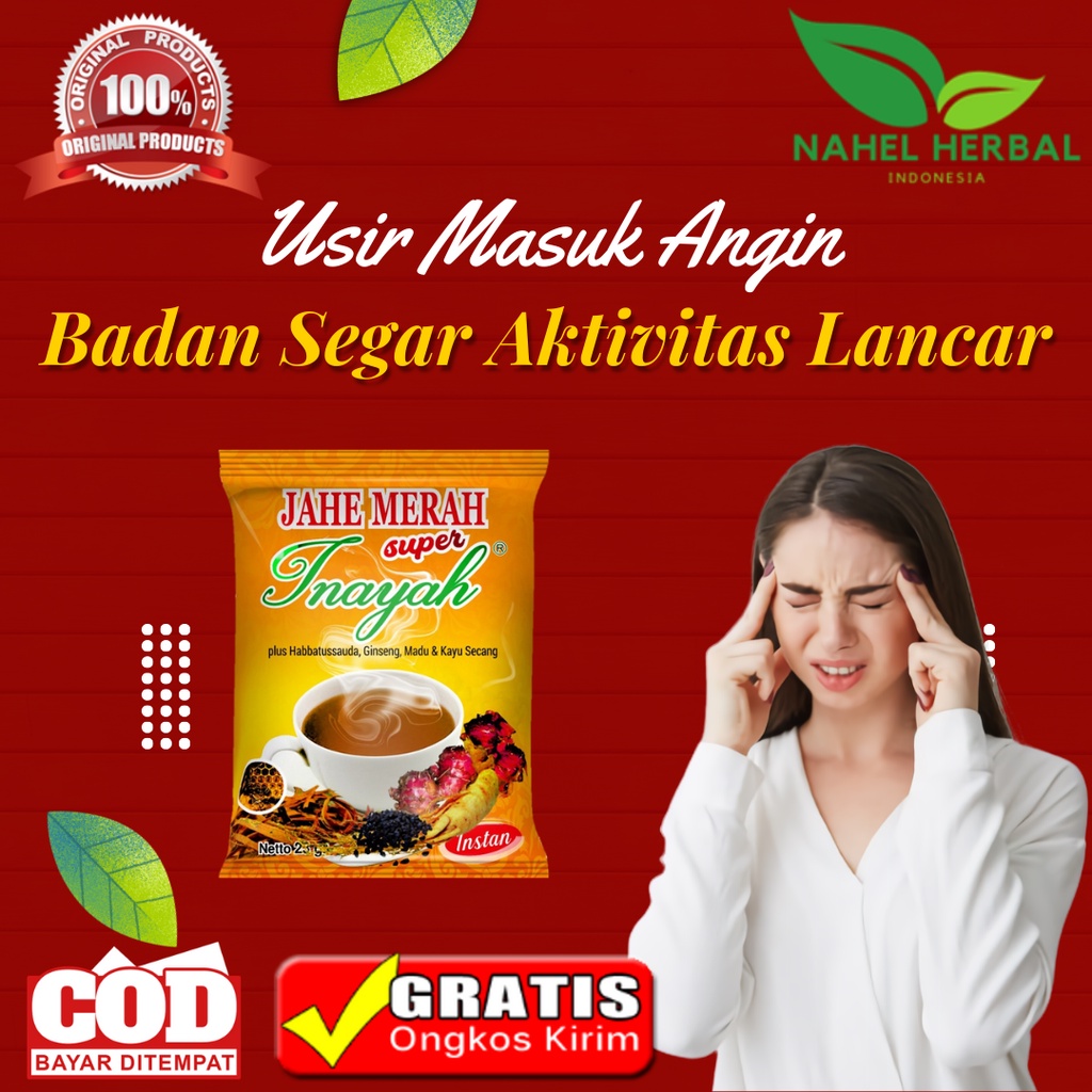 Ramuan Perut Kembung & Begah Pada Ibu Hamil Muda China - Jahe Merah Super Bubuk Sachet Extra Habatus