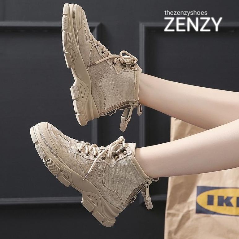 VIRAL TZS Zenzy Timo Boots Korea Design - Sepatu Boots Wanita