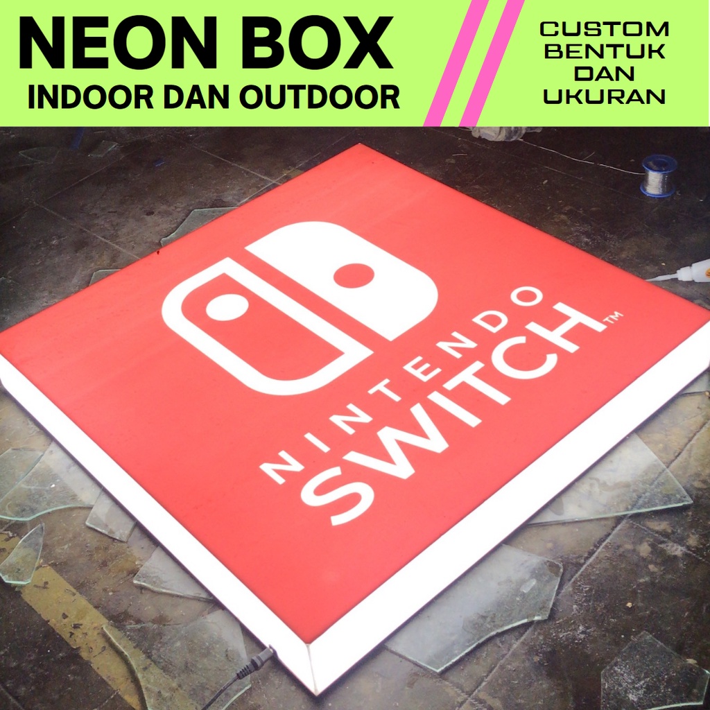 Custom NEON BOX Dinding full akrilik