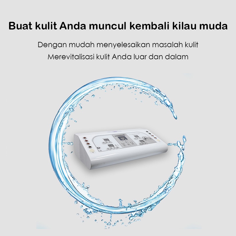 ⭐Newest⭐ 8 in 1 Alat Kecantikan Wajah  Multiple Detox Ultrasonic HF Vacum Spray Spot Removal Sikat Dermabrasi Pengelupasan Kulit Strika Setrika Wajah Mata Penghilang Tai Lalat Kutil Flek Tatto