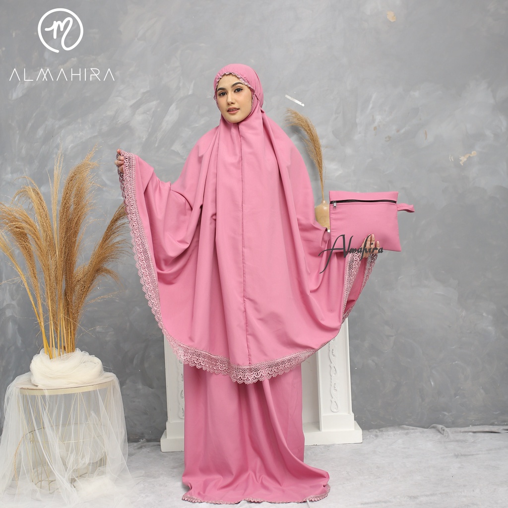 ALMAHIRA - Mukena Dewasa Renda Mewah Murah Terbaru AISYAH Series