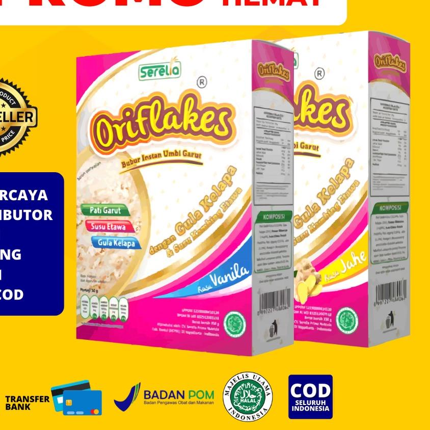 

✼ ORIFLAKES GASTRO Sereal Umbi Garut 350gram ➱