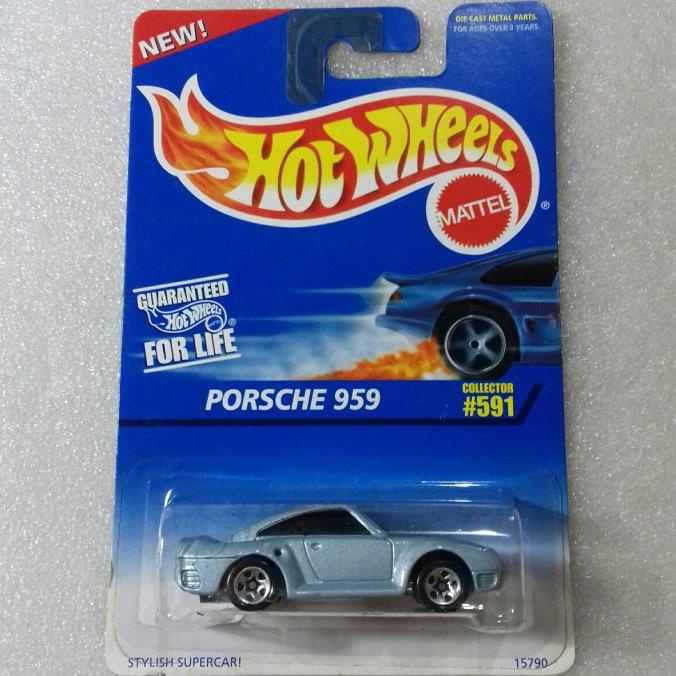 HOT WHEELS PORSCHE 959. BLUE CARD 1995. STYLISH SUPERCAR. FULL BESI.