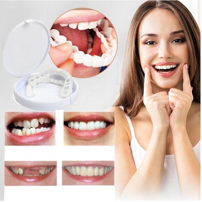 Snap On Smile 100% ORIGINAL Authentic Perawatan Kesehatan Gigi Palsu Renggang Snapon Smile 1 Set