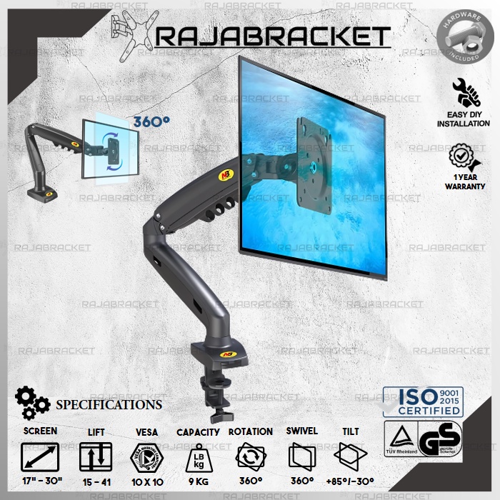 Bracket Monitor 17 19 22 24 27 30 inch, Bracket Monitor Meja 17 inch ~ 30 inch Semua merk Monitor