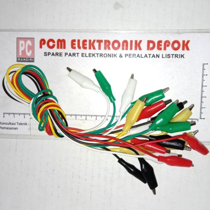 

Kabel Jepitan buaya Aligator Crocodile Clip Cable Jepit an pcmelektrob9090 Segera Beli