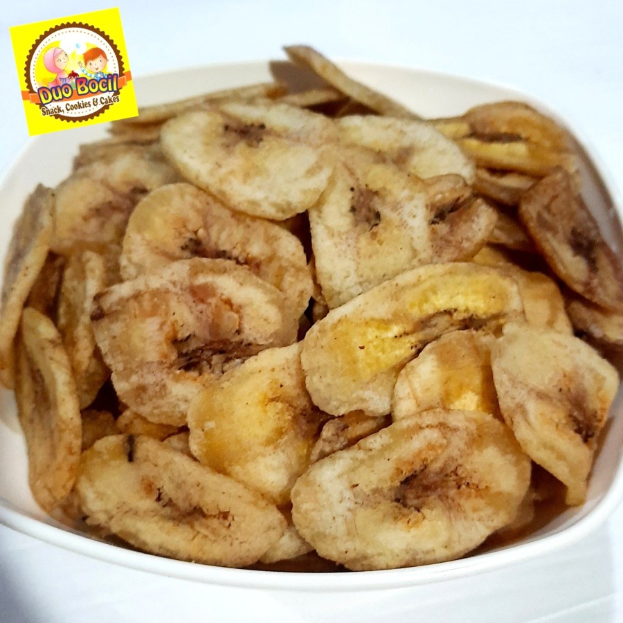 

Keripik Pisang Kepok Original 250gr Asli Lampung - Duo Bocil Snack