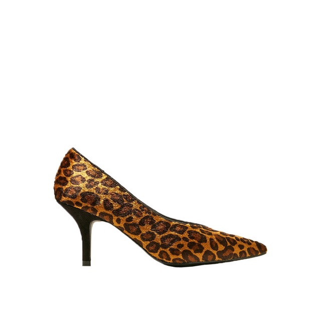 Sepatu Heels Marks & Spencer Original Upper tekstil High Outfit Elegant Branded Animal Stiletto Heel