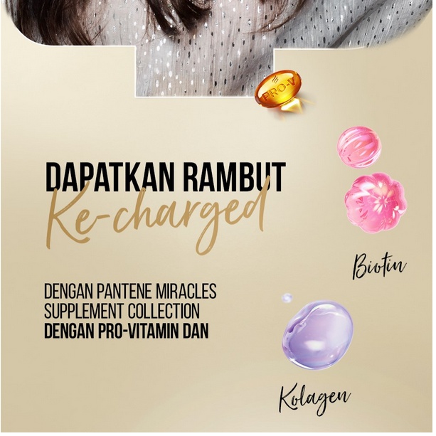 PANTENE PRO-V MIRACLES COLLAGEN REPAIR | BIOTIN STRENGTH | KERATIN STRAIGHT Supplement Conditioner  | ❤ jselectiv ❤ PANTENE 3 MINUTE MIRACLE CONDITIONER ORI✔️BPOM✔️COD✔️