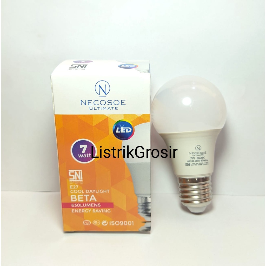 Bohlam Lampu Led Necosoe Ultimate 5w 7w 9w 12w 15 w 18Watt 23 Watt SNI Bergaransi 1 Tahun