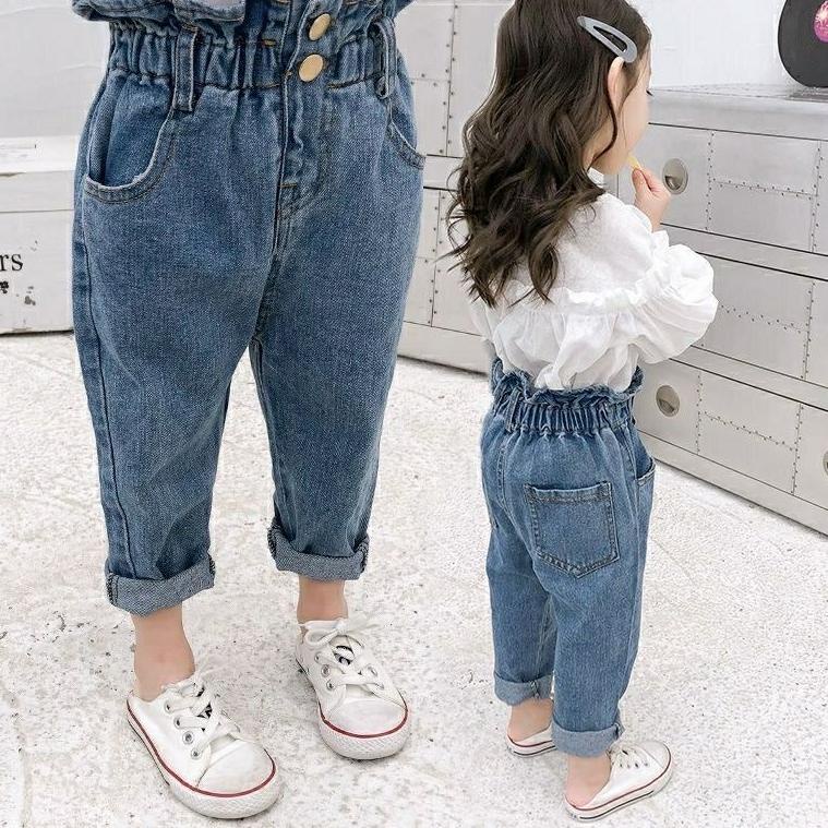 Moly Celana Anak Jeans HhWaist Perempuan / Moly Pants / Celana Panjang Jeans Anak Usia 1 - 6 Tahun P