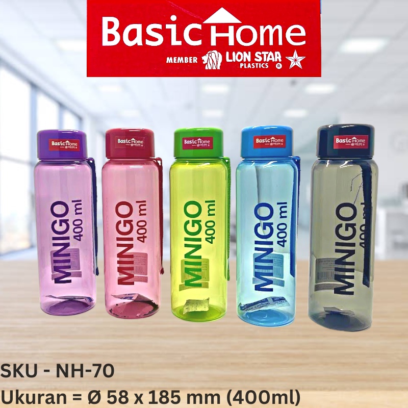 Botol Minum Minigo 400ml dan 600ml - Lion Star Basic Home