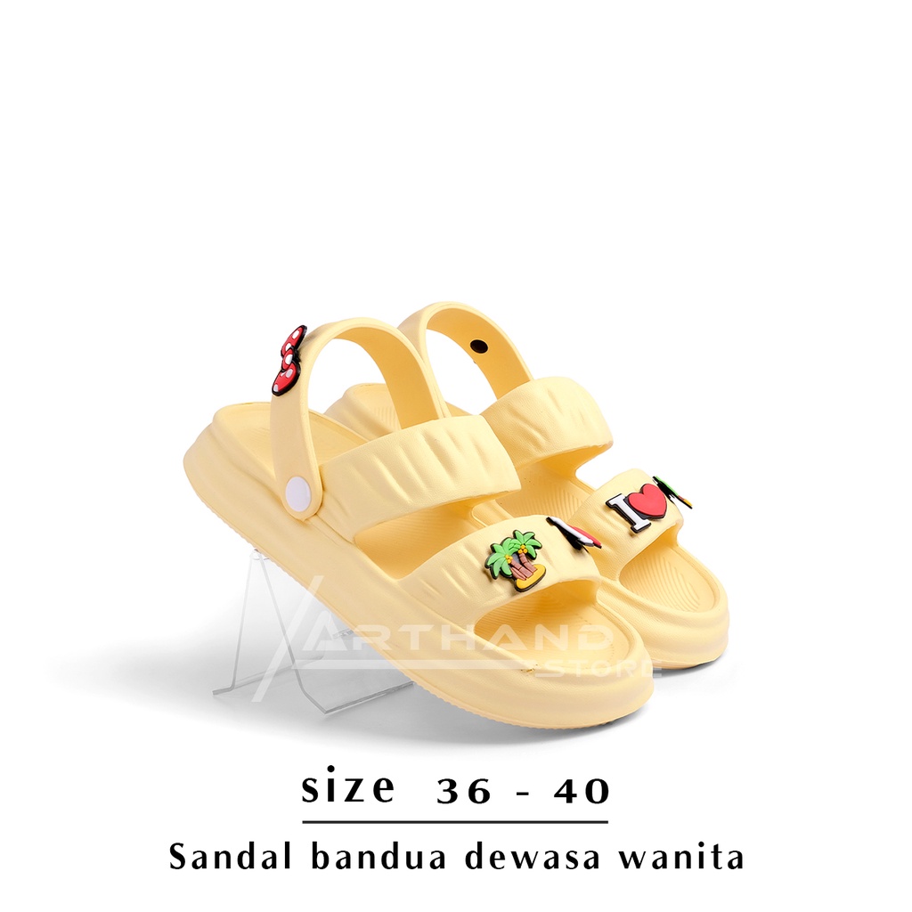 Sandal Wanita Bandua Jibitz Balance Kekinian Terbaru