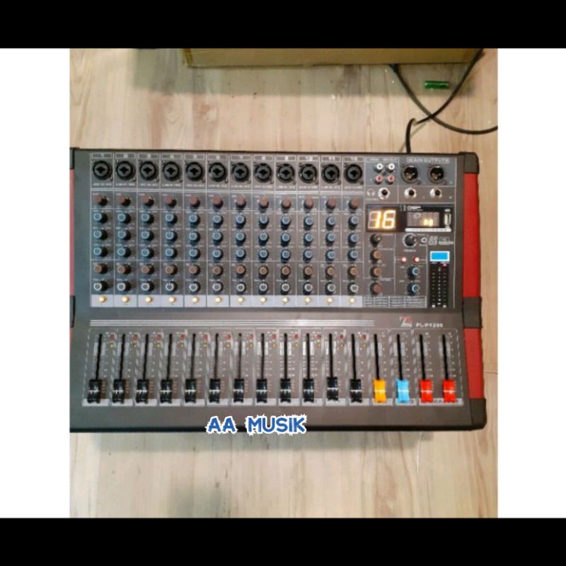 POWER MIXER AUDIO PASLINE PL120S 12 CHANNEL ORIGINAL PL 120 S