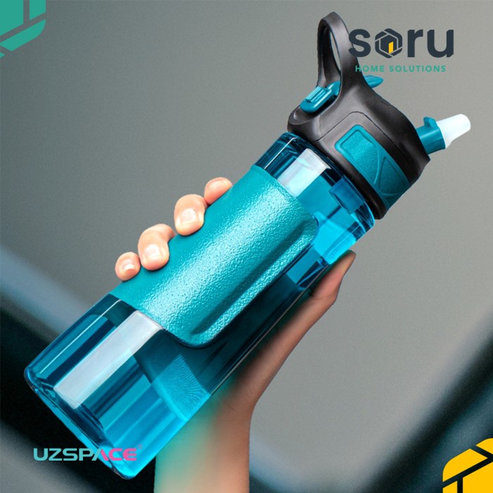 UZSPACE 9002 Botol Minum Sedotan Straw Bottle 670ml USA Tritan ORIGINAL