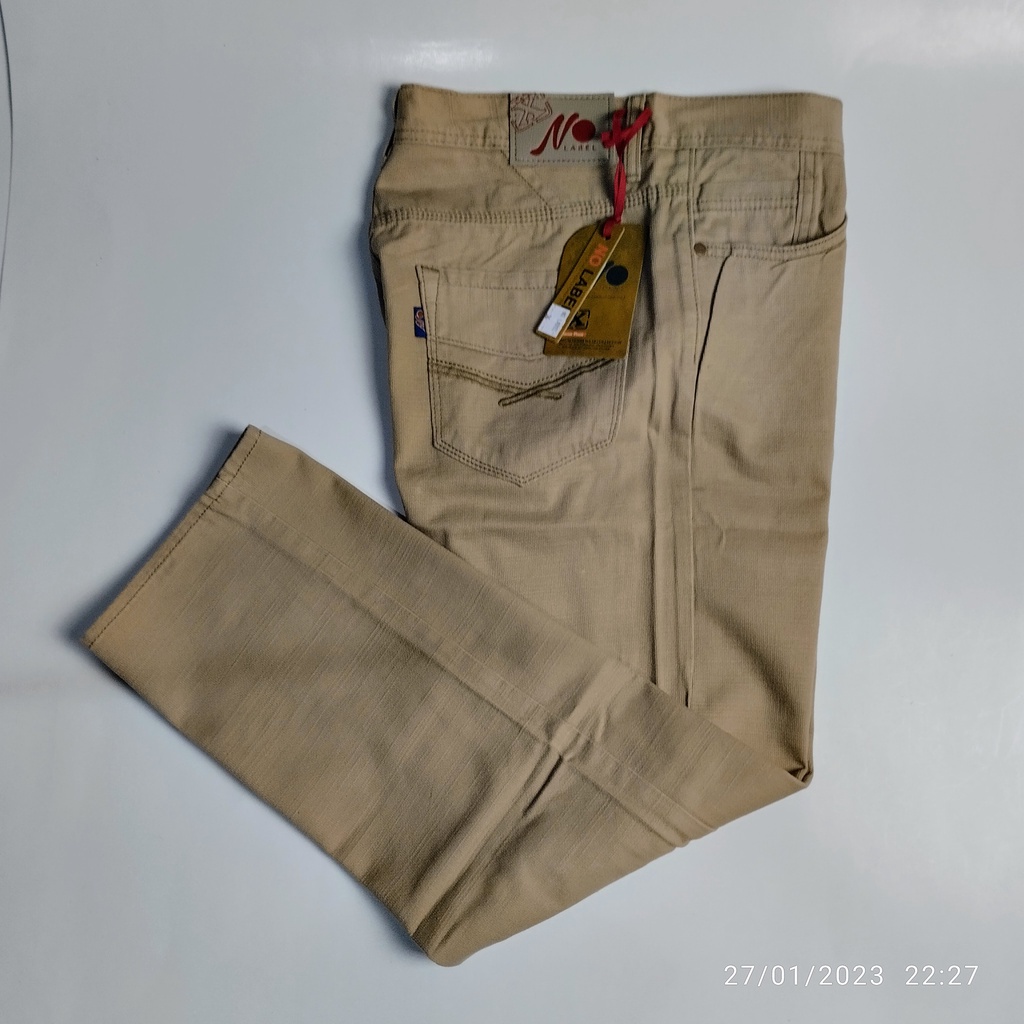 CHINOS Celana Panjang Pria Standar Reguler Size 28-39