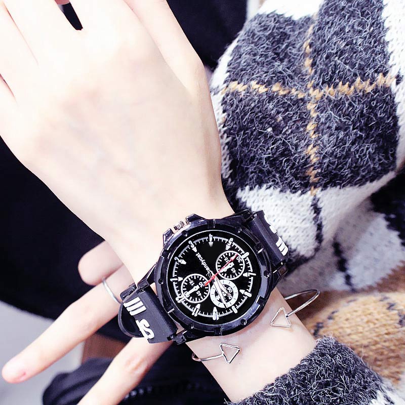 FYGALERY J169 Jam Tangan Rubber Sport Analog Wristwatch Jam Tangan Couple Pria Wanita