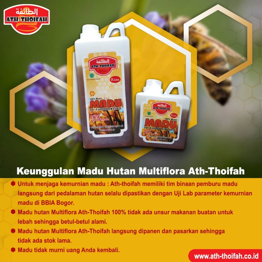 

Madu Hutan Riau Multiflora 1000 gram 1kg 100% ASLI ORIGINAL