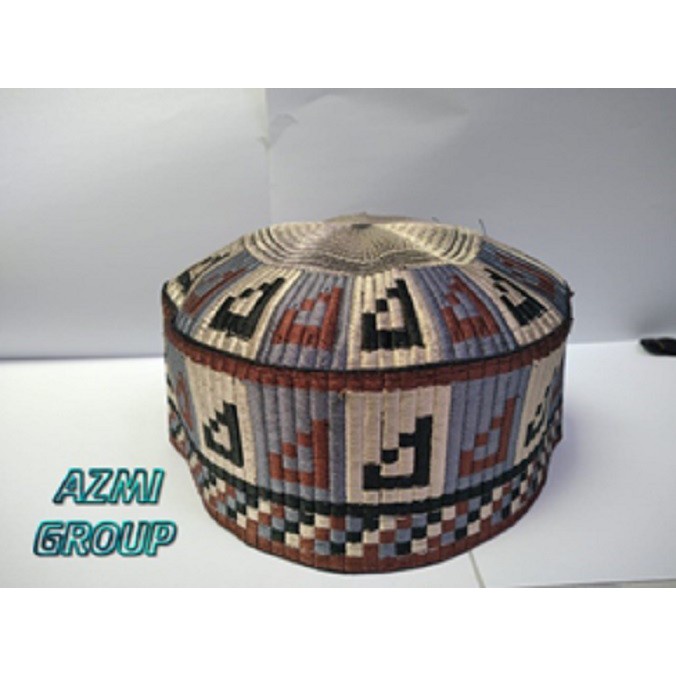 Promo Peci Bugis Aceh Coklat ELegant / Peci Meukeutop Aceh Full Bordir Termurah!!!