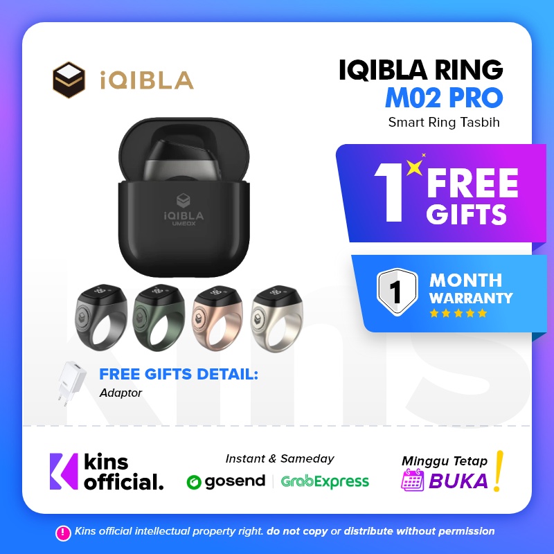 iQibla Zikr Ring Alloy Cincin Tasbih Digital Premium