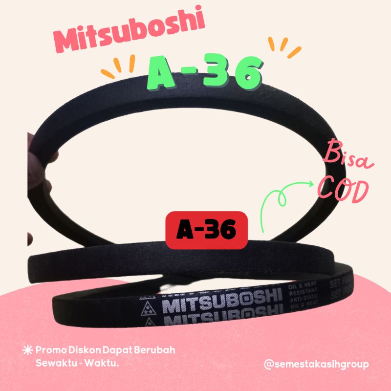 V-Belt Mitsuboshi A-36 / A36 / A 36