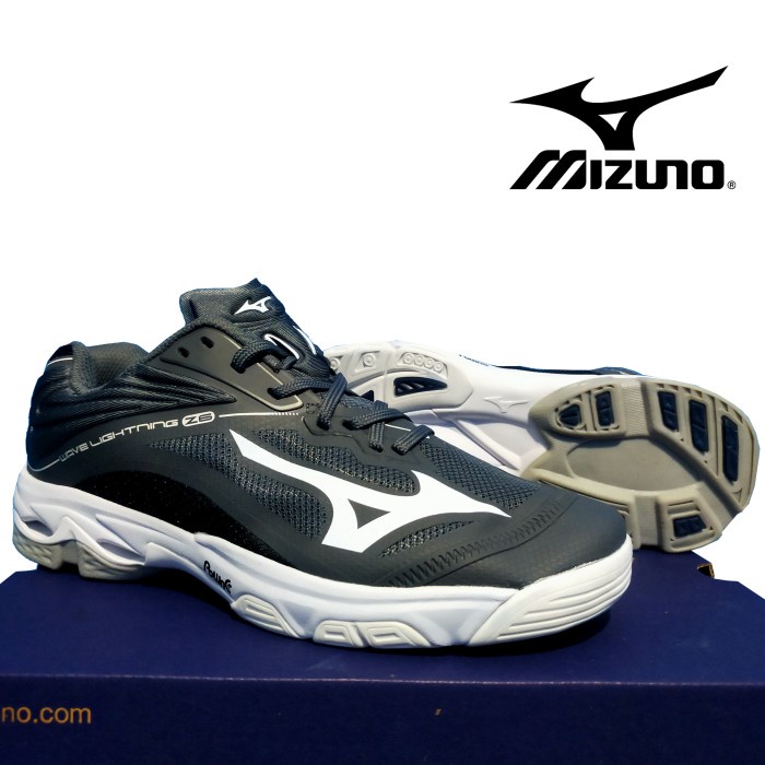 {MentariStore} Sepatu Badminton/Volly Mizuno WLz 6 Low Premium import Pria dan Wanita - Greey 44 Mur