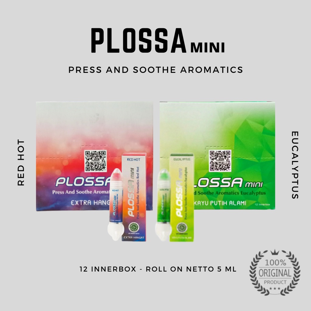 Plossa Press &amp; Soothe Aromatics &amp;  Plossa mini ( HARGA PER BOK )