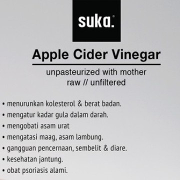

Suka - Apple Cider Vinegar with Mother / Cuka Apel (475ml)