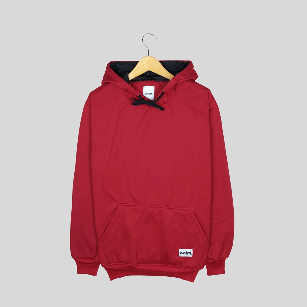 Sweater Cowok Aesthetic Hoodie Pria Polos Maroon Oblong Jumper Suiter Unisex Couple Switer Laki Laki Marun