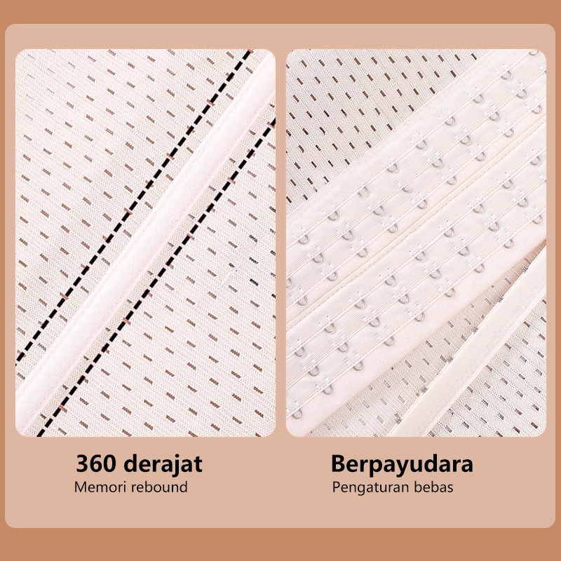 Korset 6 Baris 13 Gesper Pinggang Wanita Pelangsing Perut Band Tubuh Membentuk Tali Kebu Bernapas Postpartum Perut Kon Pelangsing Perut Pengecil Perut Buncit Melahirkan Slimming 8821